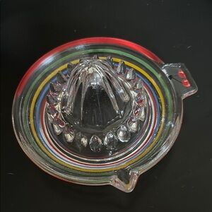 Multicolor Glass Citrus Juicer